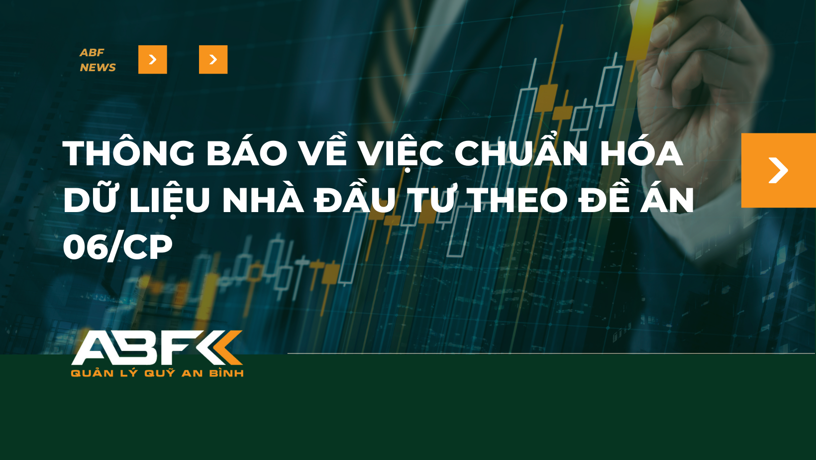 Thông báo về việc chuẩn hóa dữ liệu nhà đầu tư theo đề án 06/CP