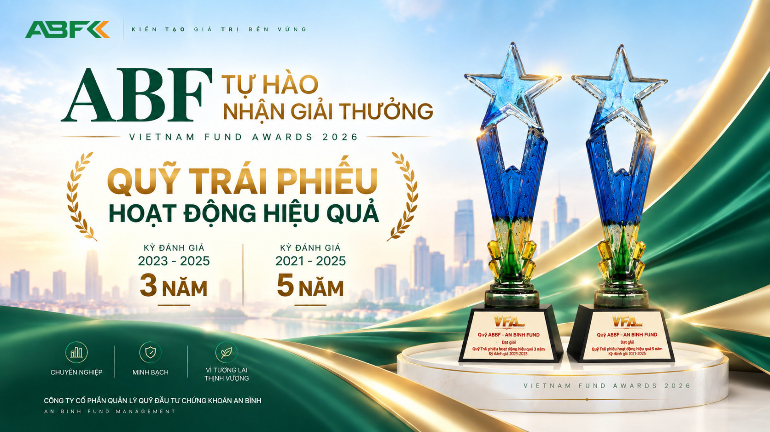 Đường Dài Mới Biết Ngựa Hay – Quỹ Đầu Tư Trái Phiếu An Bình vinh dự nhận giải thưởng Quỹ Đầu Tư Trái Phiếu Hoạt Động Hiệu Quả Trên Thị Trường