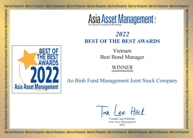 CTCP Quản lý Quỹ đầu tư chứng khoán An Bình (“ABF”) nhận giải thưởng Công ty quản lý trái phiếu tốt nhất Việt Nam